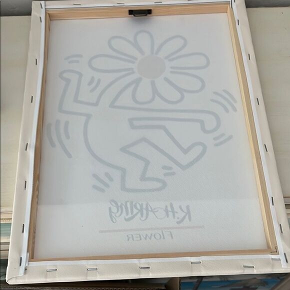 KH ARING Flower Art Print - Black and Orange Mid century modern - Picture 5 of 5